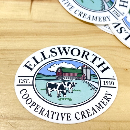 Ellsworth Cooperative Creamery Logo Sticker