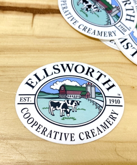 Ellsworth Cooperative Creamery Logo Sticker