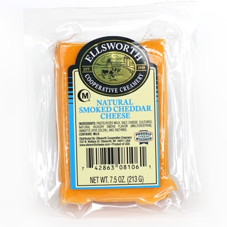 7.5 oz Ellsworth Smoked Cheddar Cheese