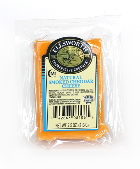 7.5 oz Ellsworth Smoked Cheddar Cheese